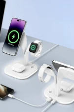 Newface YM-UD22 Kablosuz Şarj Masaüstü Set - Lila - Görsel 5