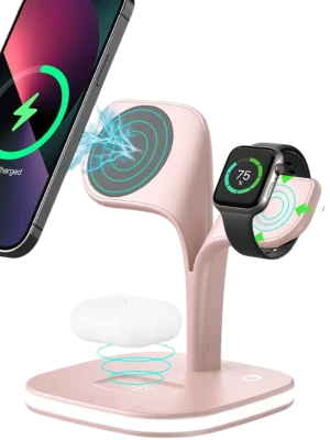 Newface YM-UD22 Kablosuz Şarj Masaüstü Set - Pembe