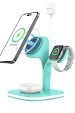 Newface YM-UD22 Kablosuz Şarj Masaüstü Set - Yeşil