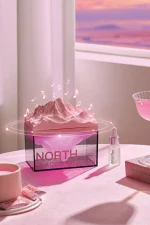 Newface Z4 Kuzey Okyanus Temalı Gece Lambası Özellikli BT Kablosuz Hoparlör - Pembe - Görsel 5