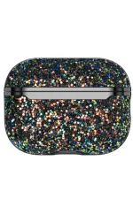 Onegif Airpods 2 (2.nesil) Bright Simli Airpods Kapak - Siyah - Görsel 2