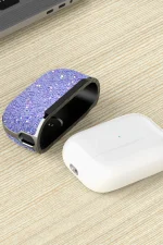 Onegif Airpods 3 (3.nesil) Bright Simli Airpods Kapak - Gold - Görsel 5