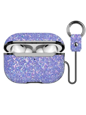 Onegif Airpods Pro 2 (2.nesil) Bright Simli Airpods Kapak - Derin Mor