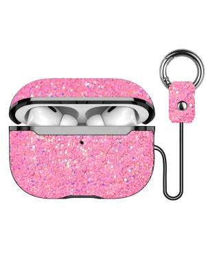 Onegif Airpods Pro 2 (2.nesil) Bright Simli Airpods Kapak - Pembe