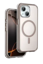 Onegif Apple iPhone 15 Hulk Magsafe Kapak - Çöl Titanyum