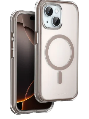 Onegif Apple iPhone 15 Hulk Magsafe Kapak - Çöl Titanyum