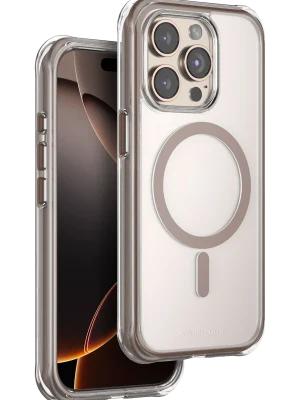 Onegif Apple iPhone 15 Pro Max Hulk Magsafe Kapak - Çöl Titanyum