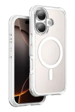 Onegif Apple iPhone 16 Hulk Magsafe Kapak - Beyaz