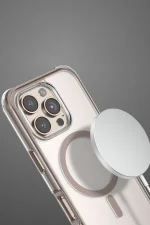 Onegif Apple iPhone 16 Pro Hulk Magsafe Kapak - Beyaz - Görsel 4