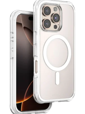 Onegif Apple iPhone 16 Pro Hulk Magsafe Kapak - Beyaz