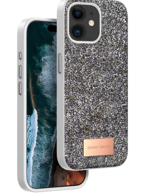 Onegif iPhone 11 Bright Simli Kapak - Gümüş