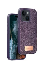 Onegif iPhone 14 Bright Simli Kapak - Derin Mor