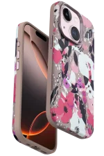 Onegif iPhone 14 Flower Series Magsafe Kapak - Pembe