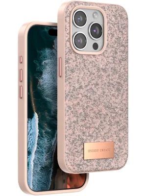 Onegif iPhone 14 Pro Bright Simli Kapak - Pembe