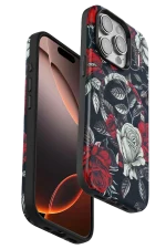 Onegif iPhone 15 Pro Flower Series Magsafe Kapak - Siyah