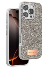 Onegif iPhone 16 Pro Bright Simli Kapak - Çöl Titanyum