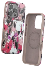 Onegif iPhone 16 Pro Flower Series Magsafe Kapak - Pembe - Görsel 2