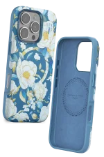 Onegif iPhone 16 Pro Max Flower Series Magsafe Kapak - Mavi - Görsel 2