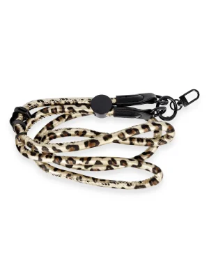 Onegif JI Leopar Desenli Boyun Askısı - Gold