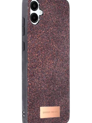 Onegif Samsung Galaxy A06 Bright Simli Kapak - Derin Mor