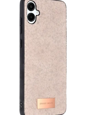 Onegif Samsung Galaxy A06 Bright Simli Kapak - Pembe