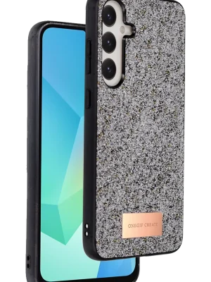 Onegif Samsung Galaxy A26 Bright Simli Kapak - Gümüş