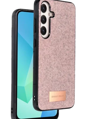 Onegif Samsung Galaxy A26 Bright Simli Kapak - Pembe