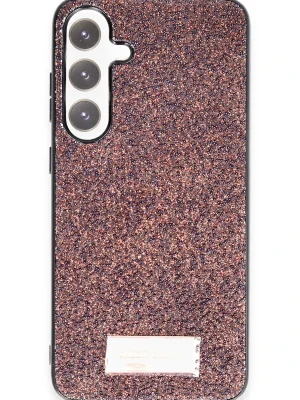 Onegif Samsung Galaxy A34 5G Bright Simli Kapak - Derin Mor