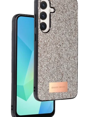 Onegif Samsung Galaxy A36 Bright Simli Kapak - Gold