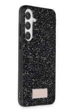 Onegif Samsung Galaxy A55 5G Bright Simli Kapak - Siyah - Görsel 2