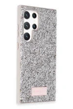 Onegif Samsung Galaxy S23 Ultra Bright Simli Kapak - Gümüş - Görsel 2