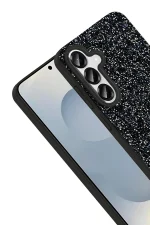 Onegif Samsung Galaxy S25 Bright Simli Kapak - Gümüş - Görsel 2