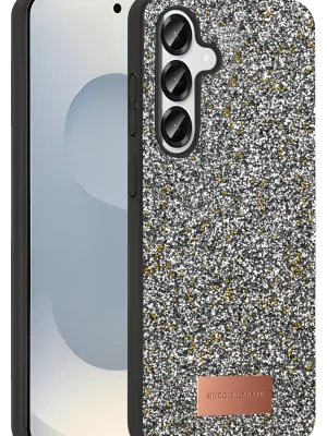 Onegif Samsung Galaxy S25 Plus Bright Simli Kapak - Gümüş