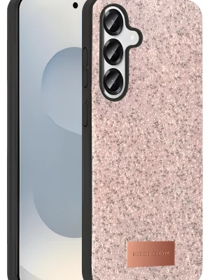 Onegif Samsung Galaxy S25 Plus Bright Simli Kapak - Pembe