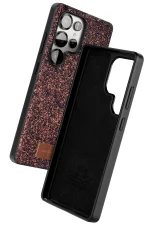 Onegif Samsung Galaxy S25 Ultra Bright Simli Kapak - Derin Mor - Görsel 2