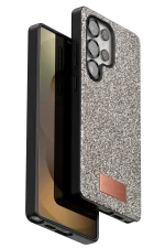 Onegif Samsung Galaxy S25 Ultra Bright Simli Kapak - Gold