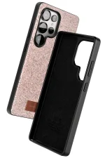 Onegif Samsung Galaxy S25 Ultra Bright Simli Kapak - Pembe - Görsel 2