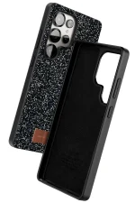 Onegif Samsung Galaxy S25 Ultra Bright Simli Kapak - Siyah - Görsel 2