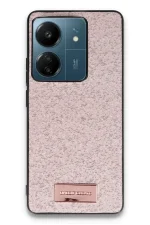 Onegif Xiaomi Redmi 13C Bright Simli Kapak - Pembe