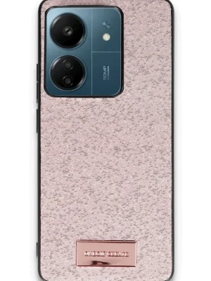 Onegif Xiaomi Redmi 13C Bright Simli Kapak - Pembe