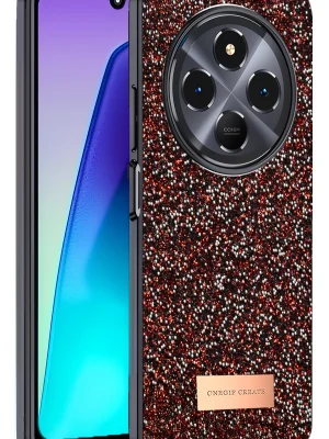 Onegif Xiaomi Redmi 14C Bright Simli Kapak - Derin Mor