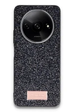 Onegif Xiaomi Redmi A3 4G Bright Simli Kapak - Siyah