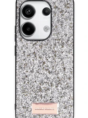 Onegif Xiaomi Redmi Note 13 Pro 4G Bright Simli Kapak - Gümüş