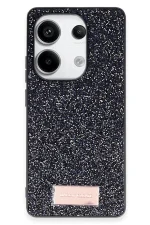 Onegif Xiaomi Redmi Note 13 Pro 4G Bright Simli Kapak - Siyah