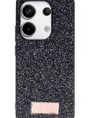 Onegif Xiaomi Redmi Note 13 Pro 4G Bright Simli Kapak - Siyah