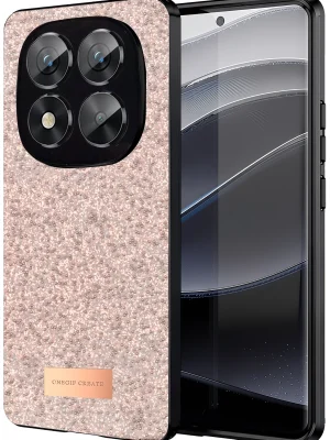 Onegif Xiaomi Redmi Note 14 Pro 5G Bright Simli Kapak - Pembe