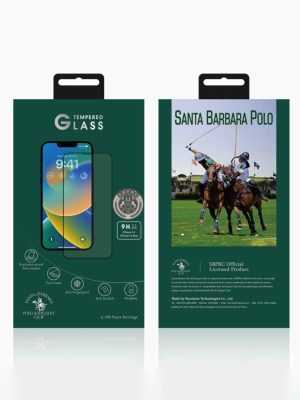 Santa Barbara Polo Racquet Club iPhone 14 Plus 3D Premium Cam Ekran Koruyucu - Siyah