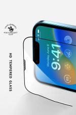 Santa Barbara Polo Racquet Club iPhone 14 Plus 3D Premium Cam Ekran Koruyucu - Siyah - Görsel 2