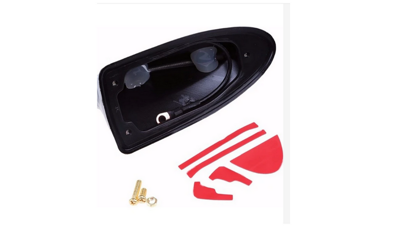 siyah264.png VW Golf Beyaz Anten Balina Shark Köpek Balığı Oto Tavan Anteni - Görsel 2