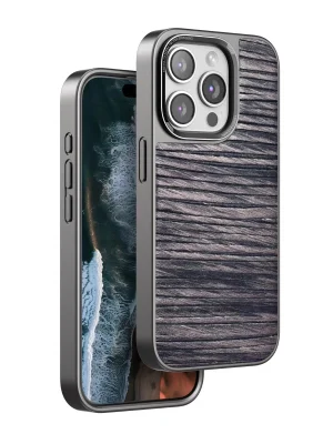 Venco iPhone 14 Pro Max Wave Kapak - Kahverengi